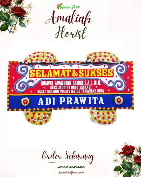 Papan Bunga Ucapan Selamat Malalak